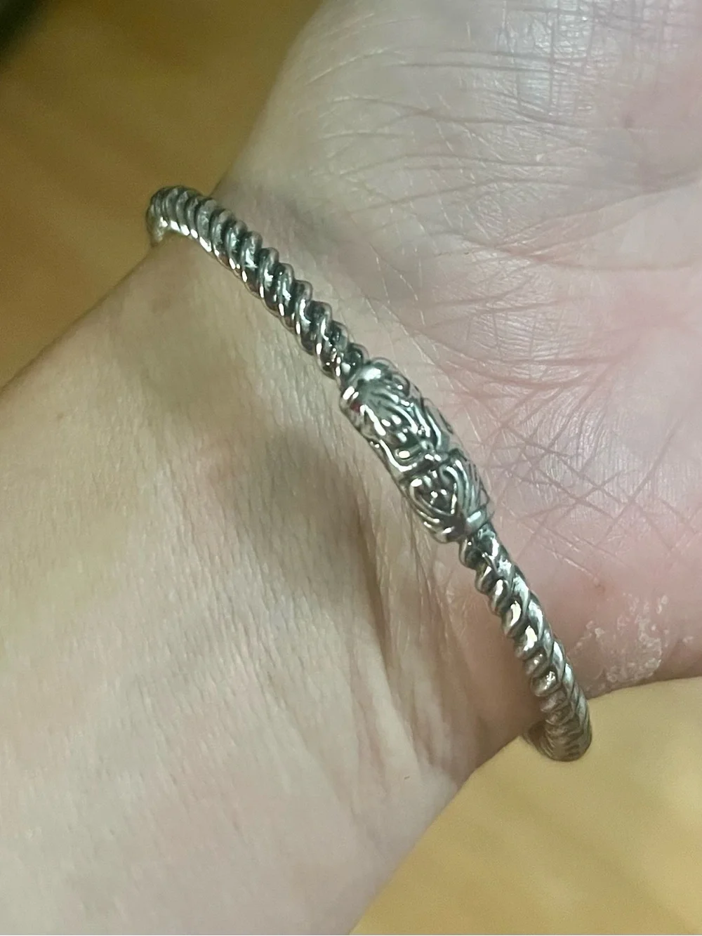 GORGEOUS!!! Adjustable Sterling-Style Silver Butterfly Bangle